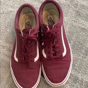 Vans old school Maroon. Worn handful of times.